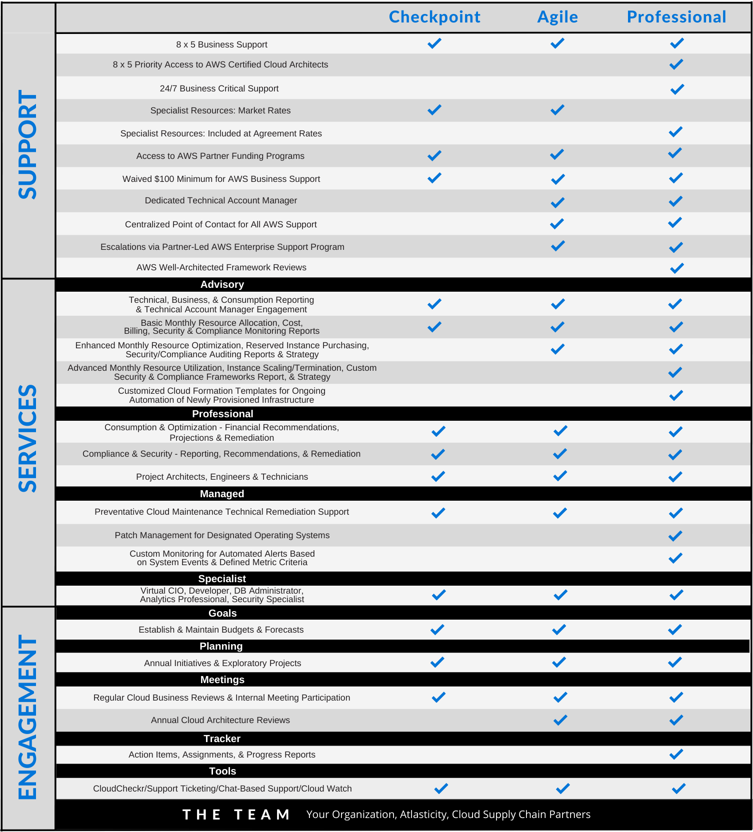 Atlasticity Cloud Management Levels